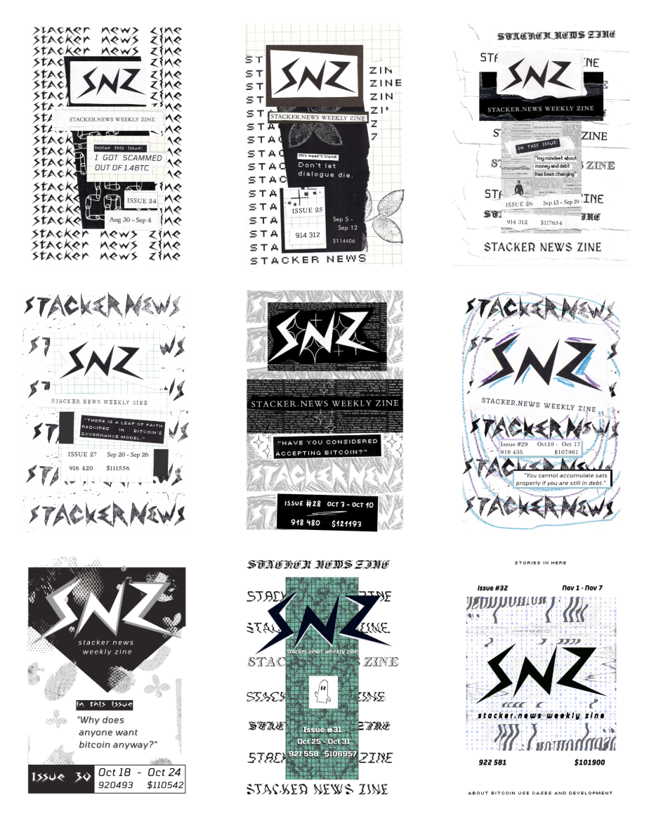 My zine is a creative expression of the valuable posts I engage with on Stacker News.